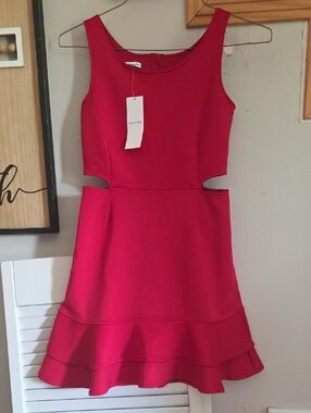 Zac Posen Vibrant Red Dress Nwt Girls 14
